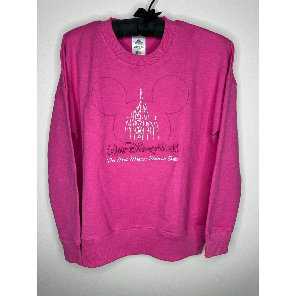 Disney Parks Walt Disney World Cinderella Castle Collection Pink Sweatshirt